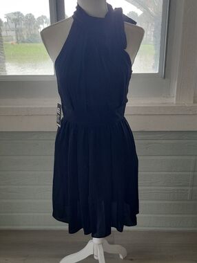 Express Black Halter Mini Dress